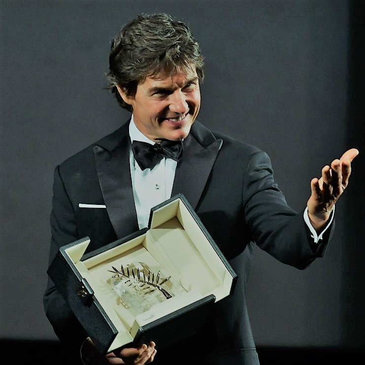 Tom Cruise receiving an award