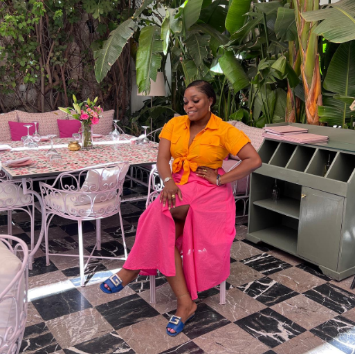 Bisola Aiyeola on a vacation