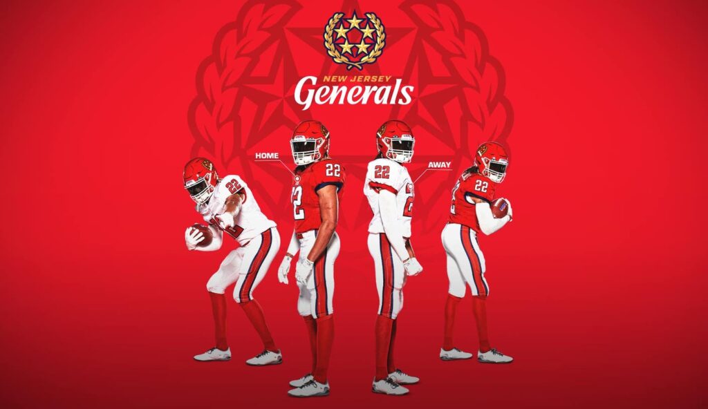New Jersey Generals team colors